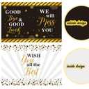 3 x Idealmuzik Farewell Party Decorations, Jumbo Farewell Card With Envelope, We Will Miss You Going Away Gift for Coworker Men Women, Goodbye Good Luck Retirement Card Guest Book Party Supplies (Black)