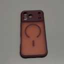 Thomo Magnetic for iPhone 17 Pro Max Case, [Compatible with Magsafe] [Full Camera Protection] Translucent Matte Military Grade Shockproof with Anti-Fingerprint Phone Cover 2025, Red