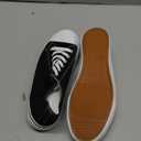 ZGR Mens Classic Casual Shoes,Lace-up Fashion Sneakers,Low Top Canvas Sneakers for Men (9.5, Black)