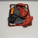 HYES Basketball Hoop Indoor, Mini Basket Ball Hoop with 7 LED Lighting, Scoreboard, Over Door Basketball Hoop with 3 Modes, Volume Adjustable, Foldable, Basketball Toys Gifts for Kids Adults (red- with remote controller)