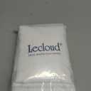 Lecloud Sheer White Curtains 96 Inches Long 2 Panels Set, Solid Airy Voile Dual Rod Pocket Sheer Curtains, Elegant Light Filtering Window Curtain Drapes for Living Room Garden, 59" W x 96" L