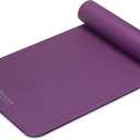 Gaiam Thick Yoga Mat, Exercise & Fitness Mat with Easy-Cinch Carrying Strap