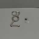 OATSBASF Minimalist Phone Case Compatible with iPhone 15 Pro Max 6.7", 360 Rotation Kickstand Aluminum Metal Frameless Design Bumper Z Case, Protective Shock Grade Shell, Natural Titanium