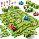 Bennol Toddler Toys Gifts for 2 3 4 5 Year Old Boys, 56 Jigsaw Puzzle Race Track Car Set for Kids Toddlers 1-3 2-4 3-5 4-6, Puzzle Tracks Car Toys Gifts for 2 3 4 5 Year Old Boys Kids