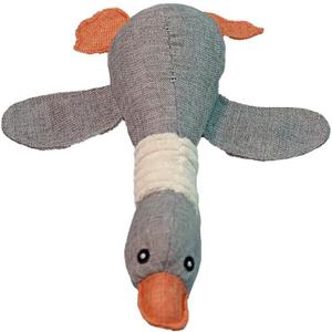 Soft and Cuddly Plush Squeaky Toy for Dogs & Cats - Perfect Chew Toy for Playtime, Interactive Fun, and Comfort  Ideal Pet Gift for All Breeds (Gray)