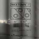 NICETOWN 100% Blackout Window Curtain Panels, Cold and Full Light Blocking Drapes with Black Liner for Nursery, 84 inches Drop Thermal Insulated Draperies (White, 2 Pieces, 52 Wide Each Panel)