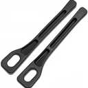 2PCS Universal Car Seat Gap Filler Between Seats Console Organizer Crevice Storage Bag Box Decoration Interior Accessories(Black)