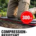 1.1" Foldable Kneeling Pad, Large Supportive Mechanic Mat with Handle & Storage Strap, Extra Thick Comfortable Foam Knee Pad for Gardening, Garage, Workshop Repairing, 47.2"x15.7"