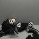 JOYIN 3 Pack Hanging Halloween Skeleton Ghosts Decorations, Grim Reapers for Best Halloween Outdoor Decorations