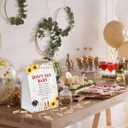 2 x BBQ Don't Say Baby Game for Baby Shower, Pack of One 5x7 Sign and 50 Mini Natural Clothespins, Backyard Baby Shower Decoration, Gender Neutral Party Supplies - SC20