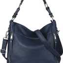 YALUXE Genuine Leather Shoulder Bags Stylish Hobo Handbags Purses Crossbody Bags for Women | Genuine Leather, Stylish (Z2 Blue)