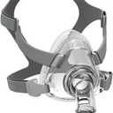 CPAP Mask, Universal Silicone Full Face CPAP Mask Replacement Set, Comfort Series Nasal CPAP MASK, Full Cover Assembly Kit with Headgear, Elbow and Cushion, M Size