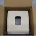 Natural Travertine Textures Tissue Box Cover Square for Home Decor,Resin Heavy Tissue Box Holder for Bathroom Countertop,Tabletop,Bedside Table,Office (Handmade of Resin) (Yellow Stone)