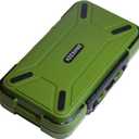 small tackle box, mini pocket portable fishing tackle box organizer, double sided plastic organizer box, travel storage containers for vest casting fly fishing (Green (Size: 7.8" L x 4.2" W x 1.8" H))