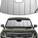 Pigenius Windshield Sunshade for Kia Telluride 2020-2025 (SUV), Premium Grey Leather Finish