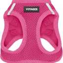 Best Pet Supplies Voyager Step-in Air Dog Harness - All Weather Mesh Step in Vest Harness for Small and Medium Dogs by - Harness (Fuchsia), Large
