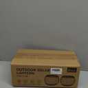 Solar Lanterns Outdoor Waterproof: 2 Pack Hollow Out Retro Metal Lantern Lights - Solar Lantern Decorative - Gardening Gifts for Women Mother's Day, Outside Garden Yard Patio & Indoor Tabletop Decor (Copper)