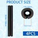 4 Pack 40 inch x 4.1 Inch Inch Jumbo Pool Noodles, Large Pre Slit Clamp Foam Protection Foam Tube Swim Noodles Pool Noodles Bulk for Swimming Floating Craft Projects Padding Bumper