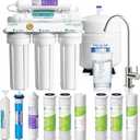 APEC Water ROES-PH75X 6-Stage Alkaline Under Sink Reverse Osmosis Water Filter System, NSF Cetified 372 & 58, 75 GPD, with Extra High Capacity Pre-Filter Set Stage 1-3