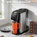 SHARDOR Programmable 5 Cup Drip Coffee Maker, Single Serve Hot & Iced Coffee Machine for K Cup & Grounds, 95oz Removable Reservoir, 624oz Brew Size, Strong Brew, Stainless Steel Thermal Carafe, Black