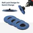 LotFancy 3 Inch Flap Disc, 24PCS 40 60 80 120 Grit Assorted Grinding Wheels, Roll Lock Sanding Disc, High Density Zirconia Grinding Disc, Flat Type 27