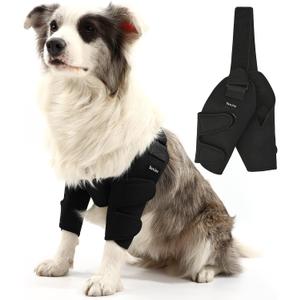 Dog Elbow Brace for Pet Elbow and Shoulder Support for Elbow Arthritis, Dysplasia, Elbow Calluses, Elbow Brace for Front Leg Dog Elbow Protector for Pets Elbow Dysplasia