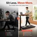 Walking Treadmill Pad with 8% Incline for Home, Under Desk Treadmill for Home Office, 2.5HP Quiet Portable Walking Mat, 265 lbs Capacity, Compact Treadmill for Small Spaces with 15" x 35.4" Belt