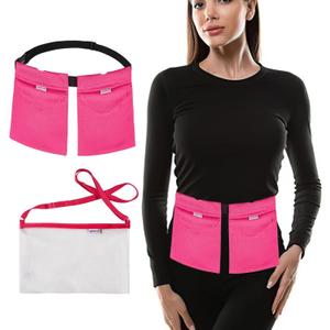 Mastectomy Drainage Pouch and Shower Support Adjustable Comfort (Pink)