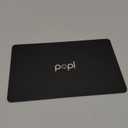 Popl Smart NFC Business Card - Sleek Modern Digital Business Card w/Instant App-Free Sharing - Customizable NFC Cards Compatible w/iPhone & Android (Metal Black)