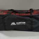 Huskfirm Padded Double Camping Chair, Camping Couch, Black & Red Plaid