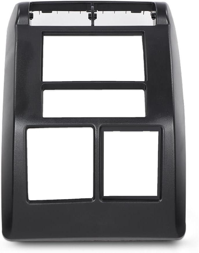 CROSSDESIGN Double Din Stereo Radio Dash Mounting Bezel Kit Compatible with Jeep Wrangler TJ 1997-2002 95-6549