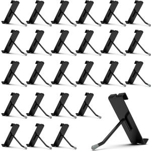HUHOLE Gridwall Hooks 2 Inch, 50PC Display Hooks for Grid Wall, Hook for Grid Wall Panel, Black