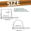 2 x Trailer Pin,SpzcdZa 12pcs Pto Pin Shaft Locking Pin 1/4 pin Hitch pin Wire Lock Pin Safety Coupler Pin 1/4" x 2-3/4"for PTO,Farm,Lawn,Hitches,and Garden(Silver)-6Pcs Square &6Pcs Arched Pins