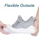 Akk Mens Athletic Walking Shoes - Comfy Memory Foam Lightweight Workout Casual Tennis Running Sneakers for Indoor Outdoor Grey Size 9