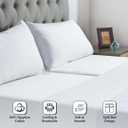 Ready To Rest 100% Egyptian Cotton Split California King Sheets Sets for Adjustable Bed 5 Piece, Fits Mattress Upto 16" Deep, Ultra Soft, Cooling Bed Sheets, White Solid