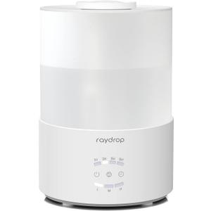 raydrop Humidifiers for Bedroom, 3.0L Cool Mist Humidifiers for Large Room & Home, Top Fill Air Humidifier for Baby Nursery & Plants, Essential Oil Diffuser with Color Lights, Timer, Auto Shut-Off