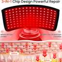 Red Light Therapy for Body and Face, Red Light Therapy Mat, 3 in 1 Mat/Belt/Stand Removable 660NM & 850NM Infrared Red Light Therapy Panel Device, Light Therapy for Face, Waist, Back, Knees and Legs