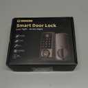 IRONZON Smart Door Lock, 5-in-1 Keypad Deadbolt for Front Door, Keyless Entry Door Lock with App Control, Auto-Lock, Anti-Peeping Password, 4 IC Cards, 15-Min Installation, Black