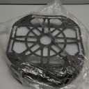 1 Pack 15" White Plant Caddy with Easy Moving Caster Wheels and a Water Container Round Movable Planter Dolly Trolley Tray Pallet Outdoor Indoor Tree Flower Stand Planter