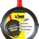 Lodge Seasoned Cast Iron Skillet - Quality Frying Pan for the Stove, Oven, Grill & Campfire - Includes Silicone Hot Handle Holder - Non-Toxic, Nonstick & Long-Lasting - 12 Inches