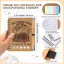 Jetec 20 Set Back to School Occupational Therapist Appreciation Gifts Bulk OT Spiral Notebooks Journals with Sticky Notes and Pens for Students Teacher Healthcare Staff Office Supplies