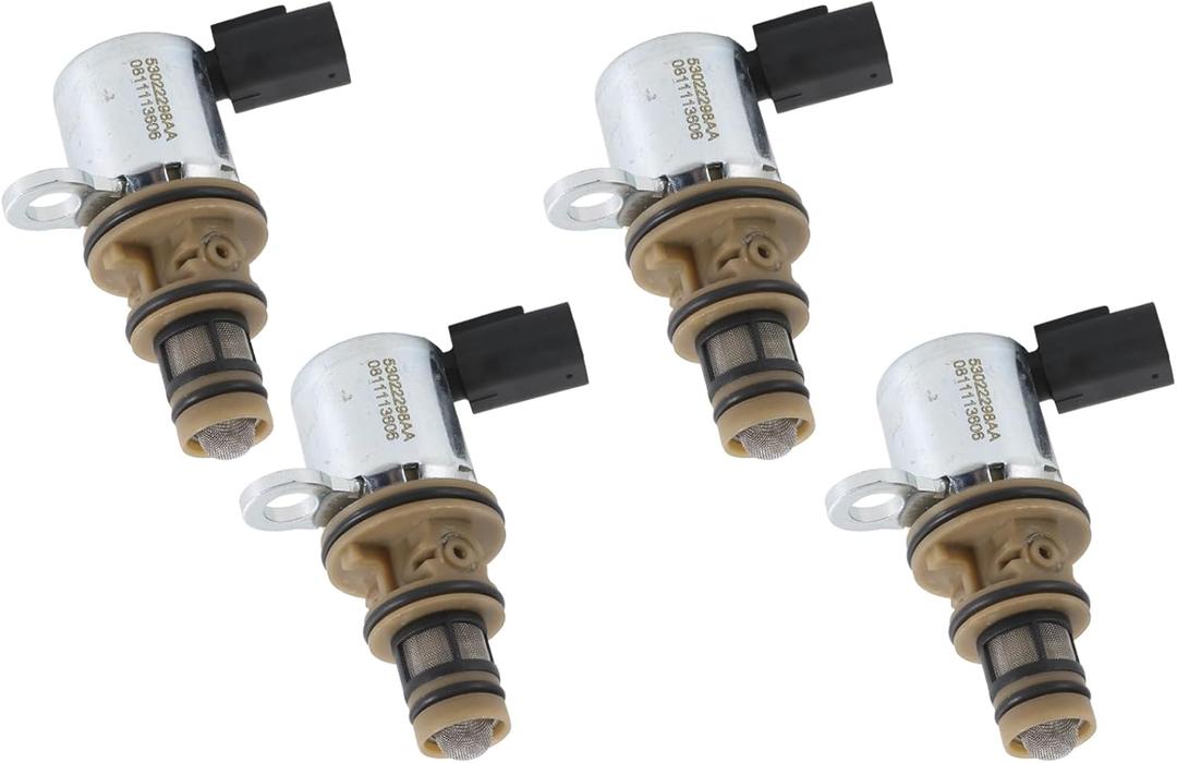 4PCS Engine Multiple Displacement Solenoid Compatible with 2010-2024 Dodge Ram 1500 2500 Challenger Charger Commander Grand Cherokee Chrysler 300 5.7L 6.4L Replace # 53022298AA 916-592XD