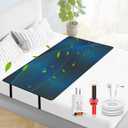 Grounding Mat for Bed, Twin Size Earth Connected Conductive Grounding Mattress Pad for Better Sleep, Reduce Stress, Improve Health, Black