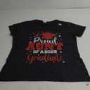 Womens Proud Aunt Of Class of 2025 Graduate Senior Graduation V-Neck T-Shirt, XL