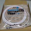 Art3d 20ft Outside Vinyl Corner Trim Peel and Stick for Tile and Wall Edges, Furniture Decoration White