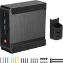 Metal Mini PC VESA Mount for Beelink SER5 Pro, EQi12, SER5 MAX, SER8, SER9 Pro, SER9, SER8 Pro, SER6, EQR6, EQR5, SEi13 Pro, SEi14, Vesa/Wall/Under Desk, Mount for Beelink, with Holder, Black