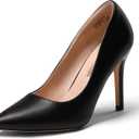DREAM PAIRS Women's Closed Toe High Heels Dress Pointed Toe Wedding Pump Shoes (8)