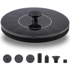 LAWOHO Solar Fountain Pump 1.5W Upgraded Submersible Solar Water Fountain Panel Kit for Bird Bath,Small Pond,Garden and Lawn