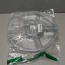 Plasticpro 6 Sectional Round Plastic Serving Tray/Platters Clear Pack of 2