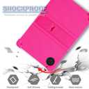 ATOOZ for DOOGEE Tab A9 Case 10.1 Inch 2025,Soft Silicone Kids Case for DOOGEE Tab A9 Pro 10.1 Tablet with PC Stand (Rose Red)